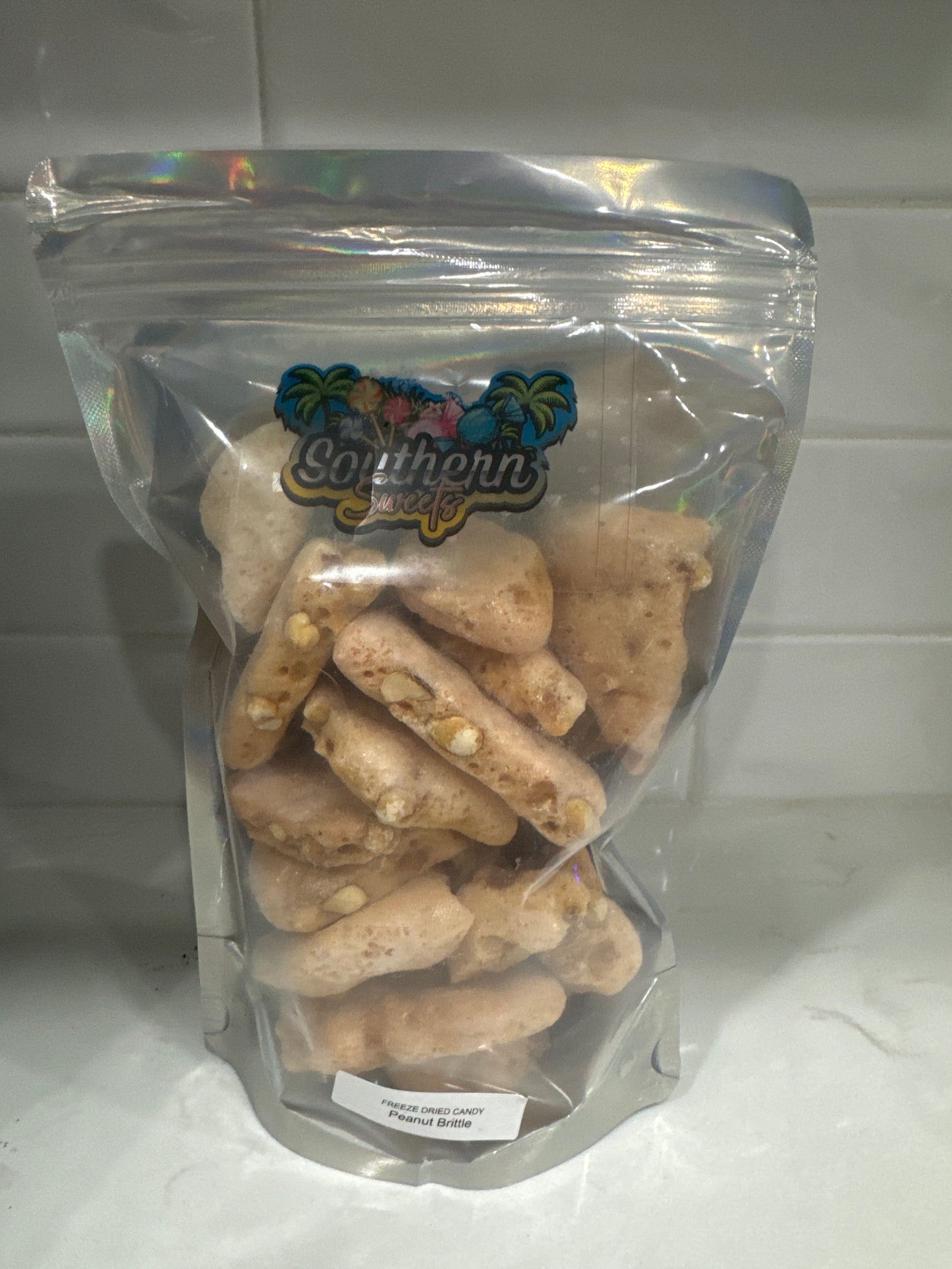 Freeze dried peanut brittle!